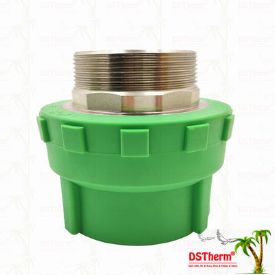 Σύνδεσμος με αρσενικό σπείρωμα PPR Πλαστικά εξαρτήματα σωλήνων PPR 75*2 1/2" Προσαρμοσμένο μέγεθος