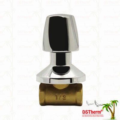 Βαλβίδα διακοπής από ορείχαλκο επιχρωμιωμένο, παγκόσμια βαλβίδα, στυλ Νότιας Αμερικής A 1/2"-1"