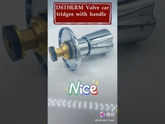 Στρογγυλή επιχρωμιωμένη λαβή από κράμα ψευδαργύρου για φυσίγγια ορειχάλκινης βαλβίδας