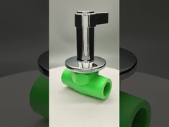 Λοξοτεχνική βαλβίδα μπάλας από χαλκό-πλαστικό PPR Ανθεκτική στη διάβρωση υψηλής πίεσης