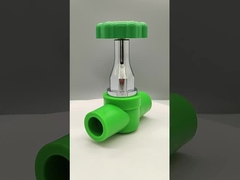 Λοξοτεχνική βαλβίδα μπάλας από χαλκό-πλαστικό PPR Ανθεκτική στη διάβρωση υψηλής πίεσης