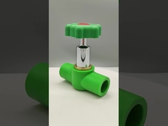 Λοξοτεχνική βαλβίδα μπάλας από χαλκό-πλαστικό PPR Ανθεκτική στη διάβρωση υψηλής πίεσης