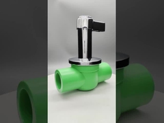 Λοξοτεχνική βαλβίδα μπάλας από χαλκό-πλαστικό PPR Ανθεκτική στη διάβρωση υψηλής πίεσης