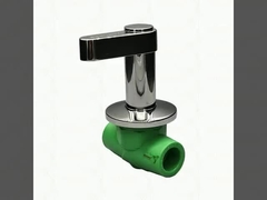 Λοξοτεχνική βαλβίδα μπάλας από χαλκό-πλαστικό PPR Ανθεκτική στη διάβρωση υψηλής πίεσης