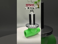 ΠΡΡ χρωματοποιημένη πολυτελή βαλβίδα σφαίρας με διασταυρούμενο λαβίδιο