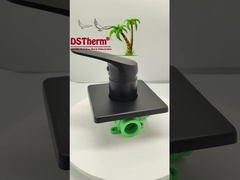 Τριδιάστατο τετραγωνικό πάνελ Ppr Μαύρο επιχρισμένο βαλβίδα ντους βαλβίδα αναμειγνύματος βαλβίδας