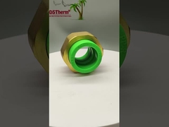 Πράσινη διπλή κεφαλή PPR με νήματα διπλή σύνδεση διπλής σύνδεσης αντοχή σε υψηλές θερμοκρασίες