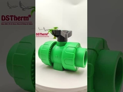 Σφαιρική Βαλβίδα PPR με Διπλή Ένωση και Πλαστική Σφαίρα S2.5 20-63MM Προσαρμοσμένο ΛΟΓΟΤΥΠΟ