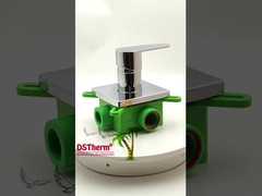 Μίκτης ντους χρωμίου 3 τρόπων Ppr με τετράγωνο πάνελ 20 25mm 2 σε 1 έξοδο