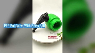 Ανθεκτική βαλβίδα PPR, ορειχάλκινη μπάλα κυματιστή