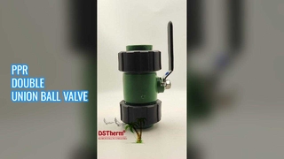 Εύκολη εγκατάσταση σφαιρικής βαλβίδας διπλής ένωσης PPR