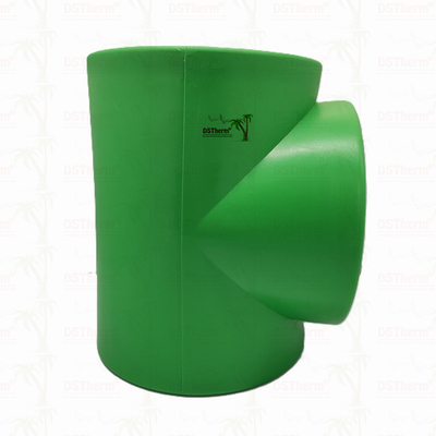 PPR Equal Tee για σύστημα σωλήνων PN25 DN160 Υψηλή αντοχή
