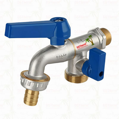 Μεσαία κλασική καθολική αλουμίνια λαβή διπλή έξοδος βρύση μπρούντζι βρύση μπρούντζι βρύση 1/2"*3/4"*3/4"