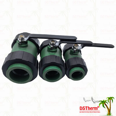 Διπλή βαλβίδα σφαίρας PPR με χάλκινη σφαίρα σιδηροειδή λαβή 20-63MM Προσαρμοσμένο LOGO