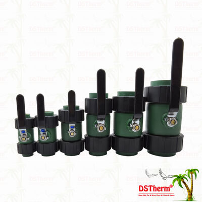 Διπλή βαλβίδα σφαίρας PPR με χάλκινη σφαίρα σιδηροειδή λαβή 20-63MM Προσαρμοσμένο LOGO