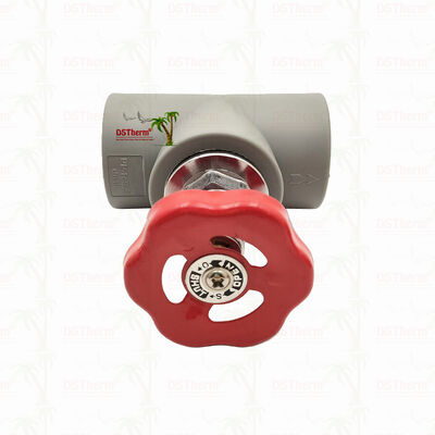 Γκρί επιχρωμιωμένη βαλβίδα διακοπής PPR με ορειχάλκινη κασέτα Global Valve 20-110mm